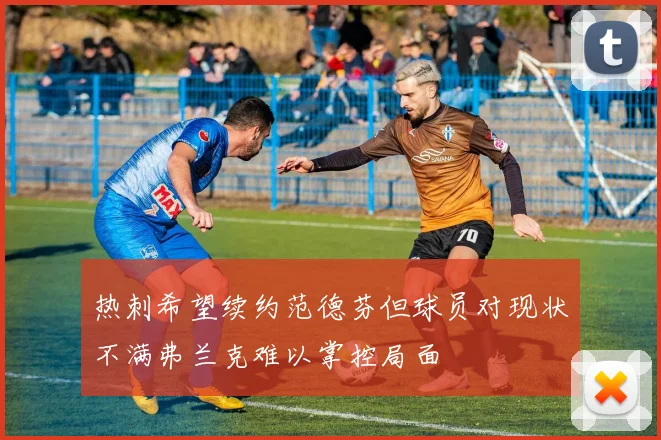 热刺希望续约范德芬但球员对现状不满弗兰克难以掌控局面